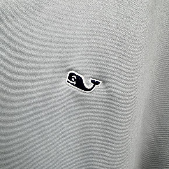 Vineyard Vines 1/4 Zip Mens Small Gray Pullover Cinch Waist Golf Performance Top - Picture 3 of 7